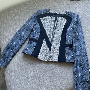 BCBGMAXAZRIA Edward snakeskin blazer